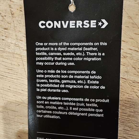 Converse High-Top Sneakers with Patchwork Design 8.5 Womens - Picture 9 of 9